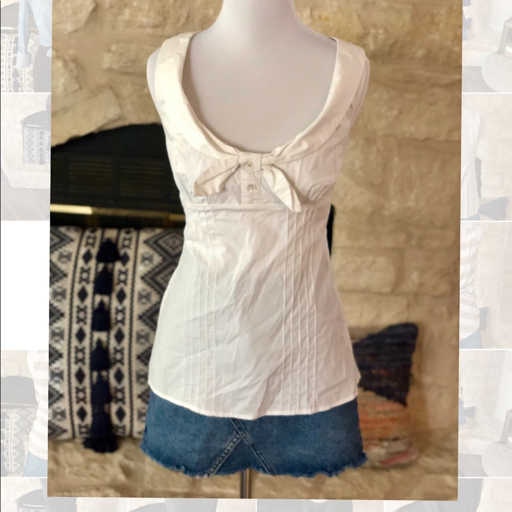 Trina Turk sleeveless top with unique back